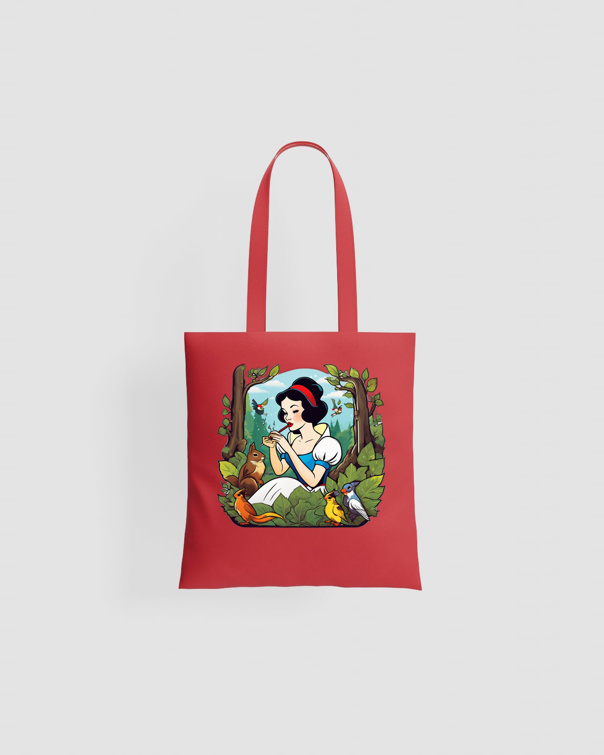 Snow White Bird Tote Bag