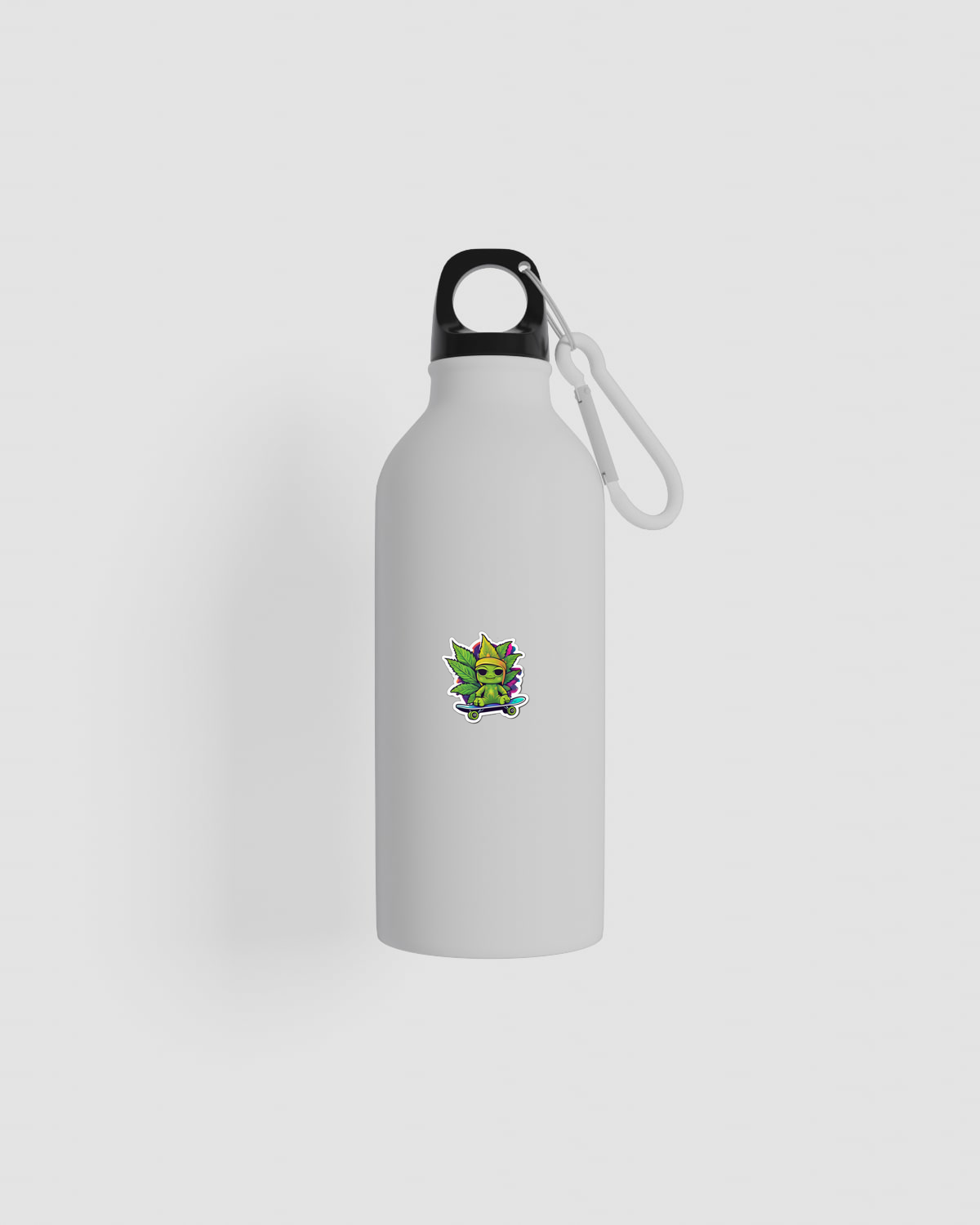 Green Water Bottle Skate Leaf