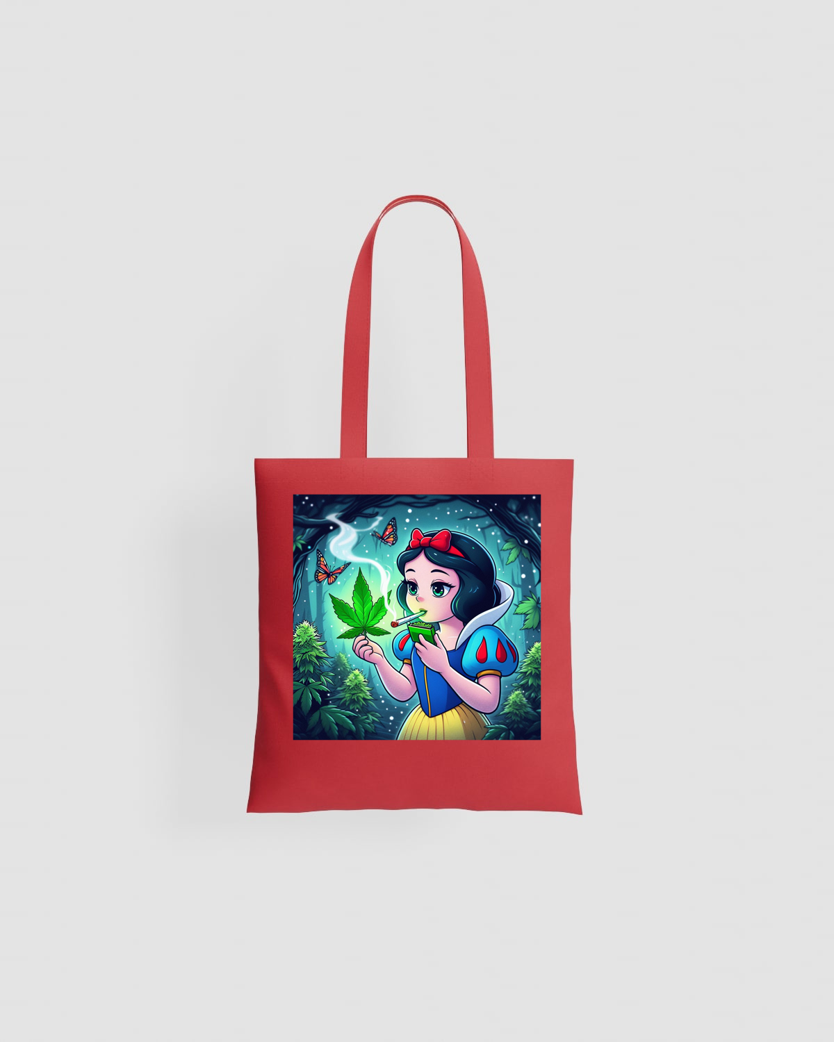 Tote bag, customizable, 100% cotton, unisex, Red 0