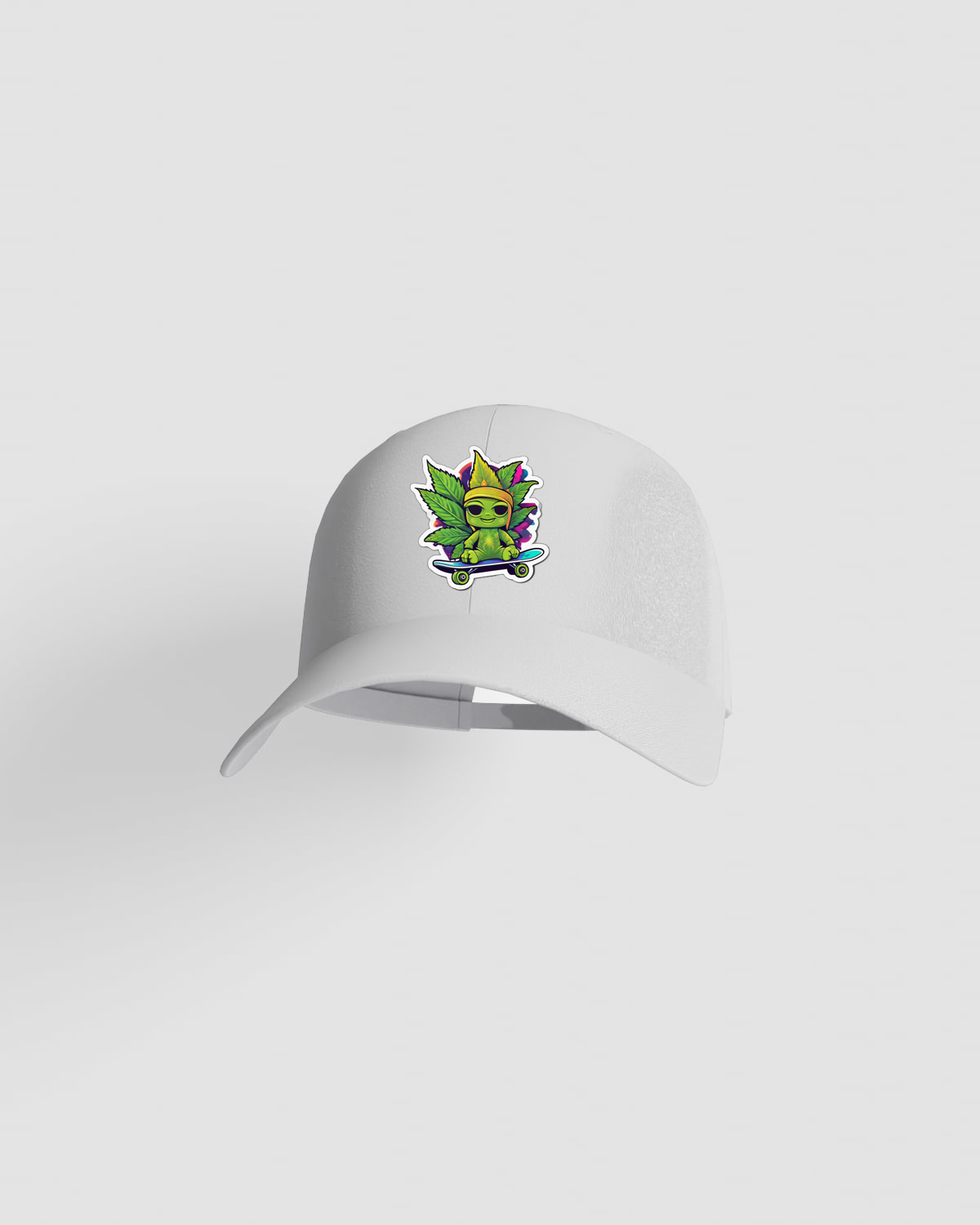 Green Cannabis Skate Cap 0