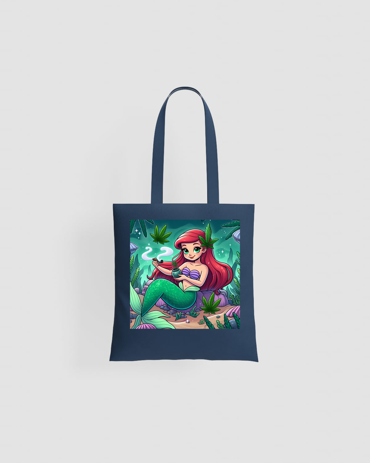 Tote bag, customizable, 100% cotton, unisex, Blue