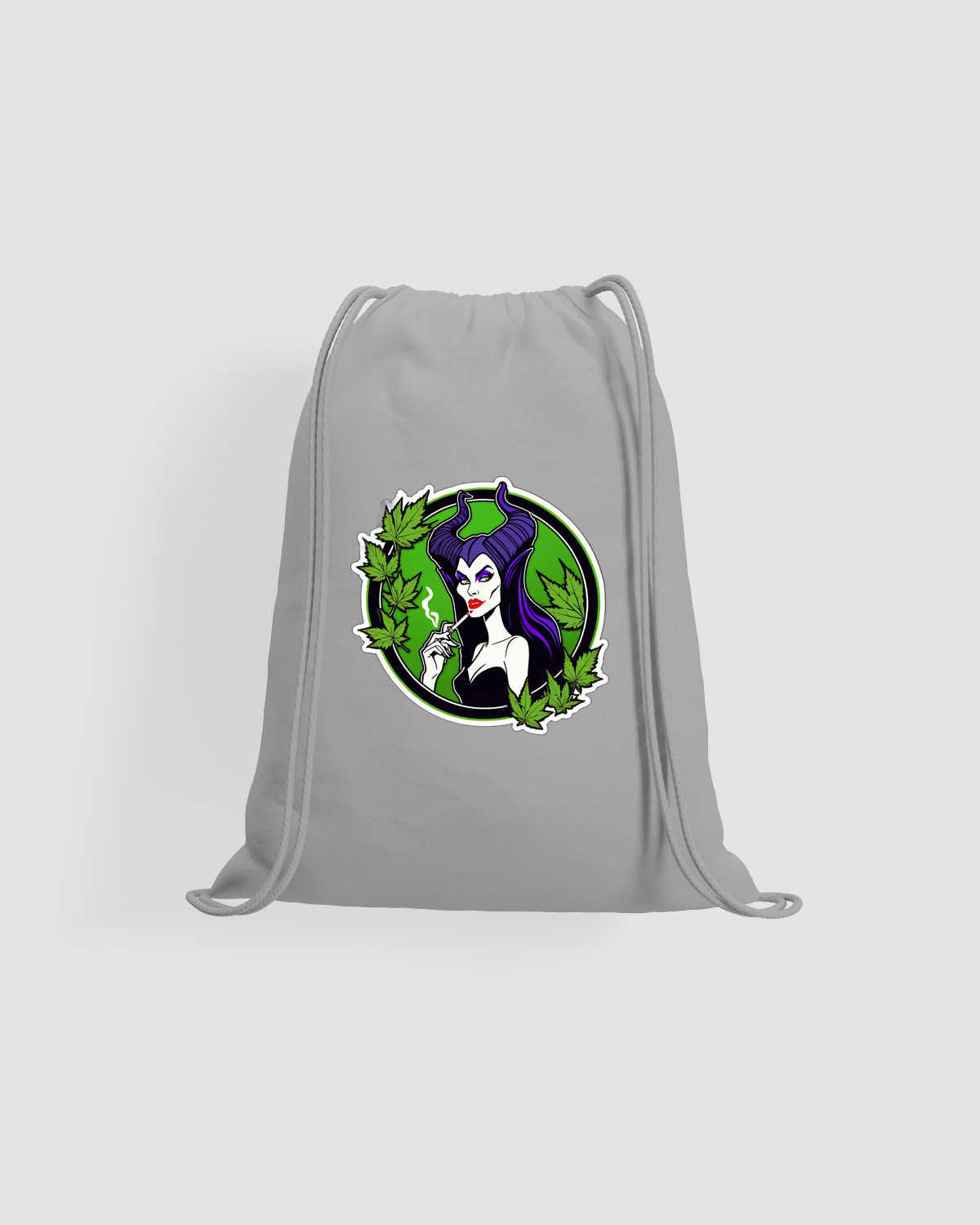 Green Drawstring Bag Cannabis Princess