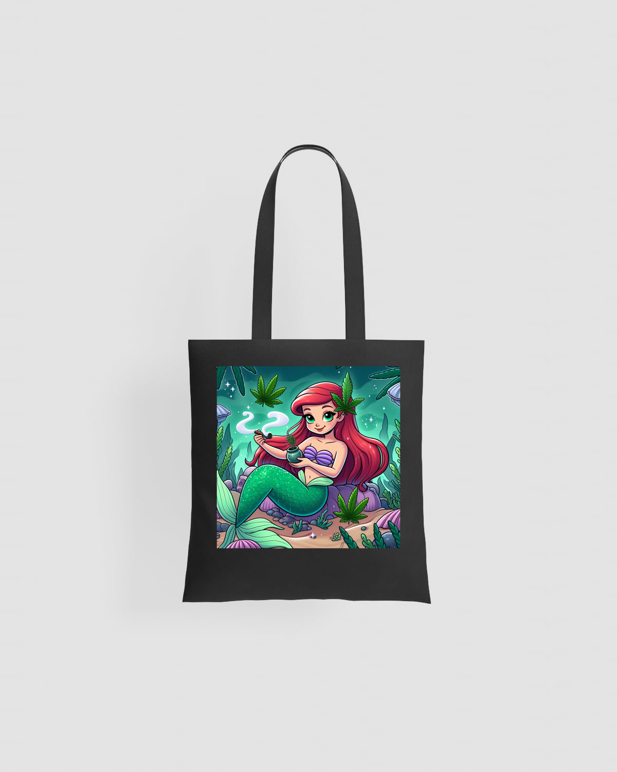 Tote bag, customizable, 100% cotton, unisex, Black