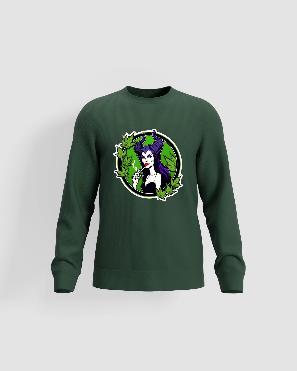 Green Sweatshirt: Cannabis Queen