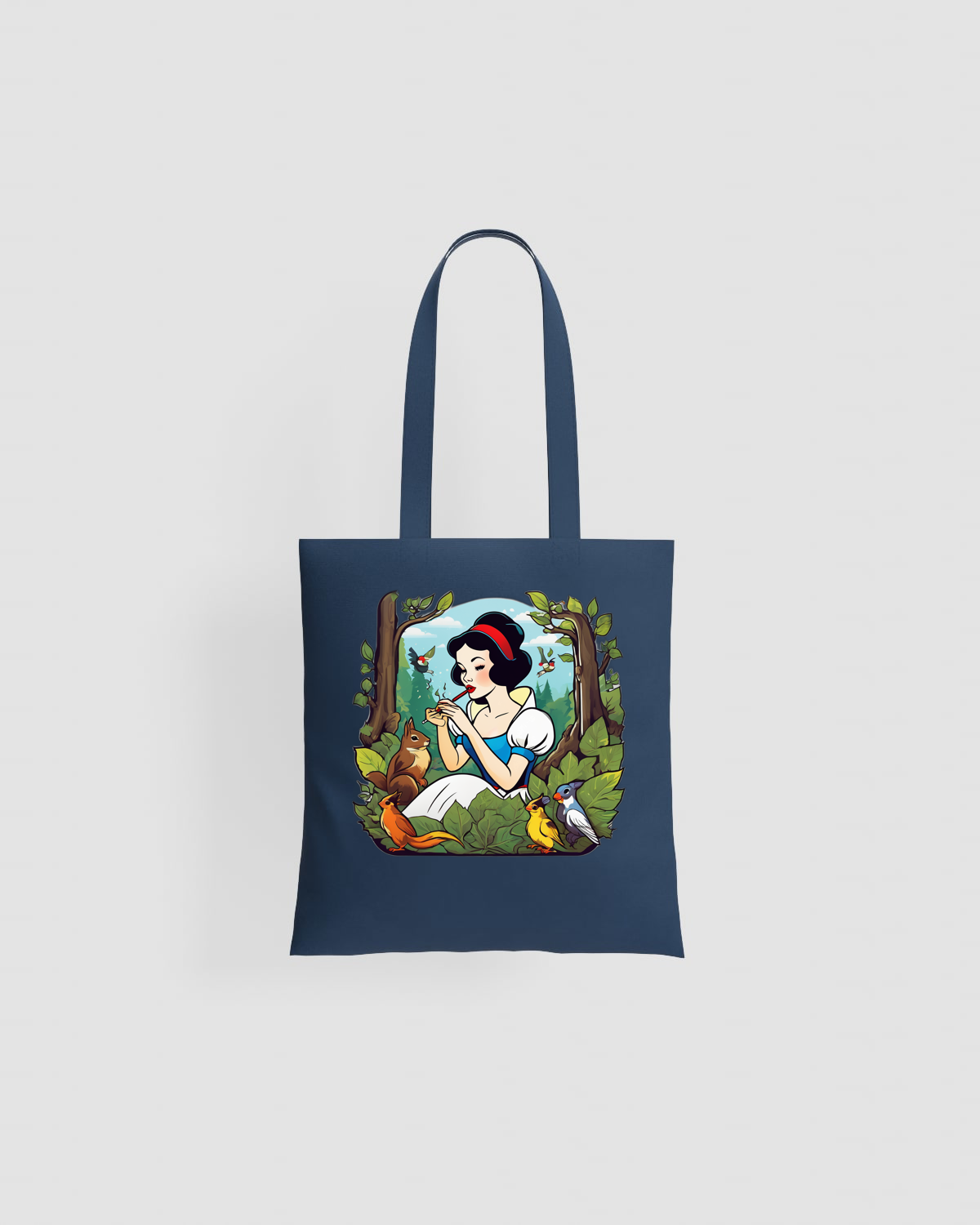 Snow White Bird Tote Bag 0