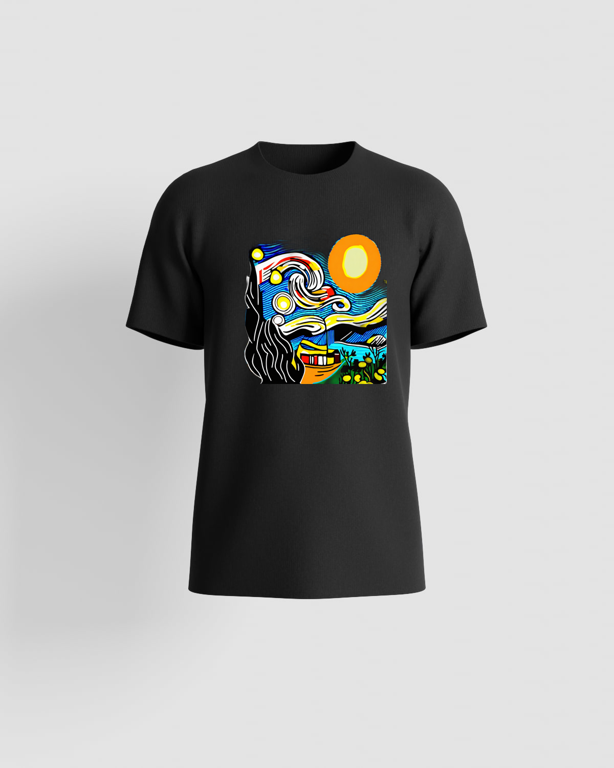 T-shirt, customizable, 100% cotton, unisex, Black