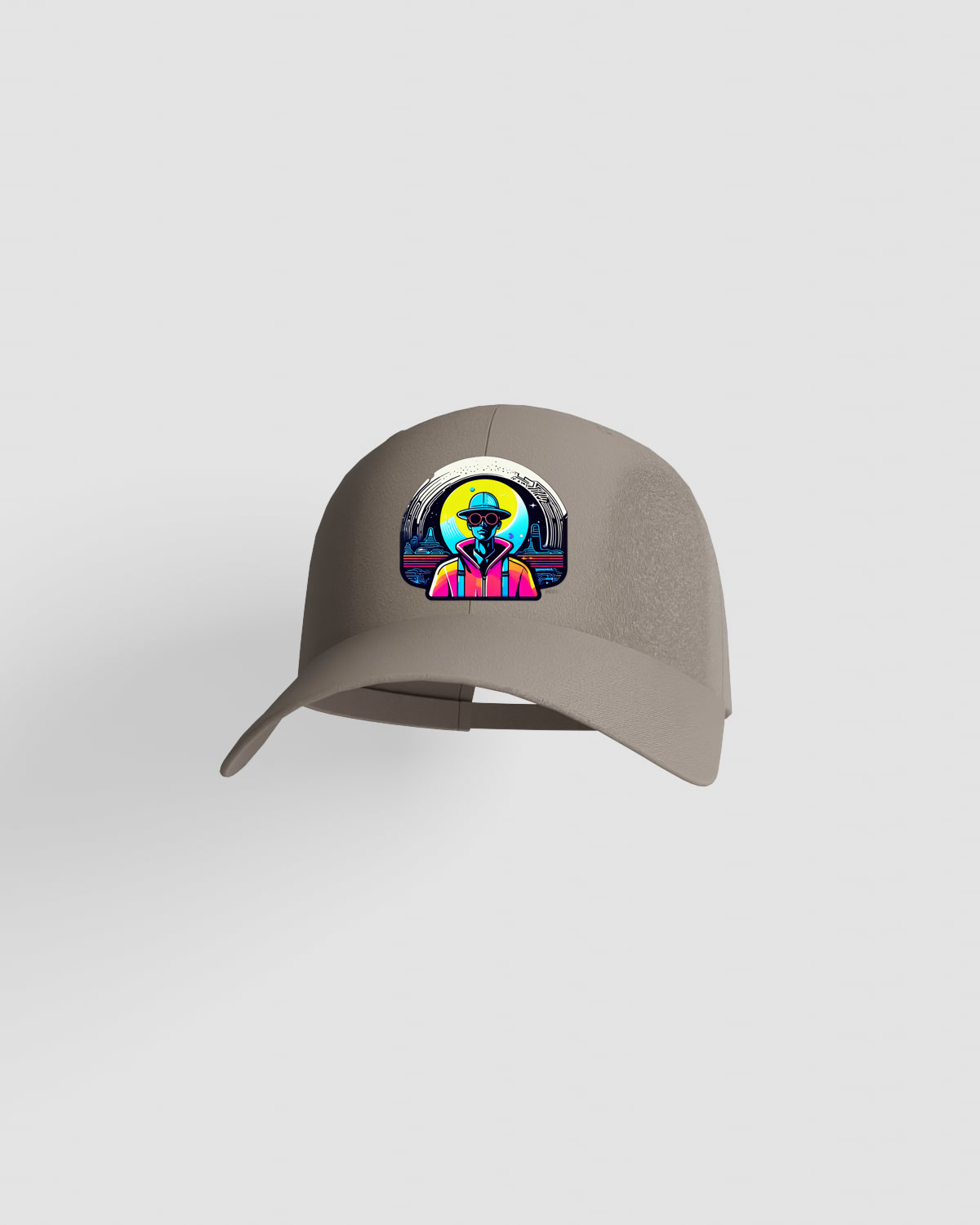 Cap, customizable, 100% cotton, unisex, Kaki