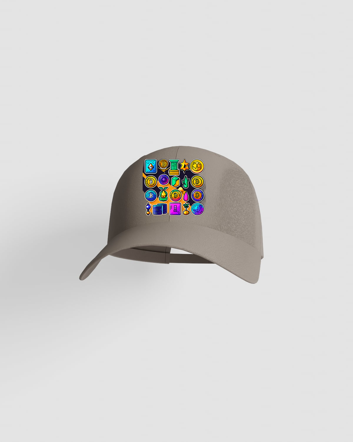Cap, customizable, 100% cotton, unisex, Kaki