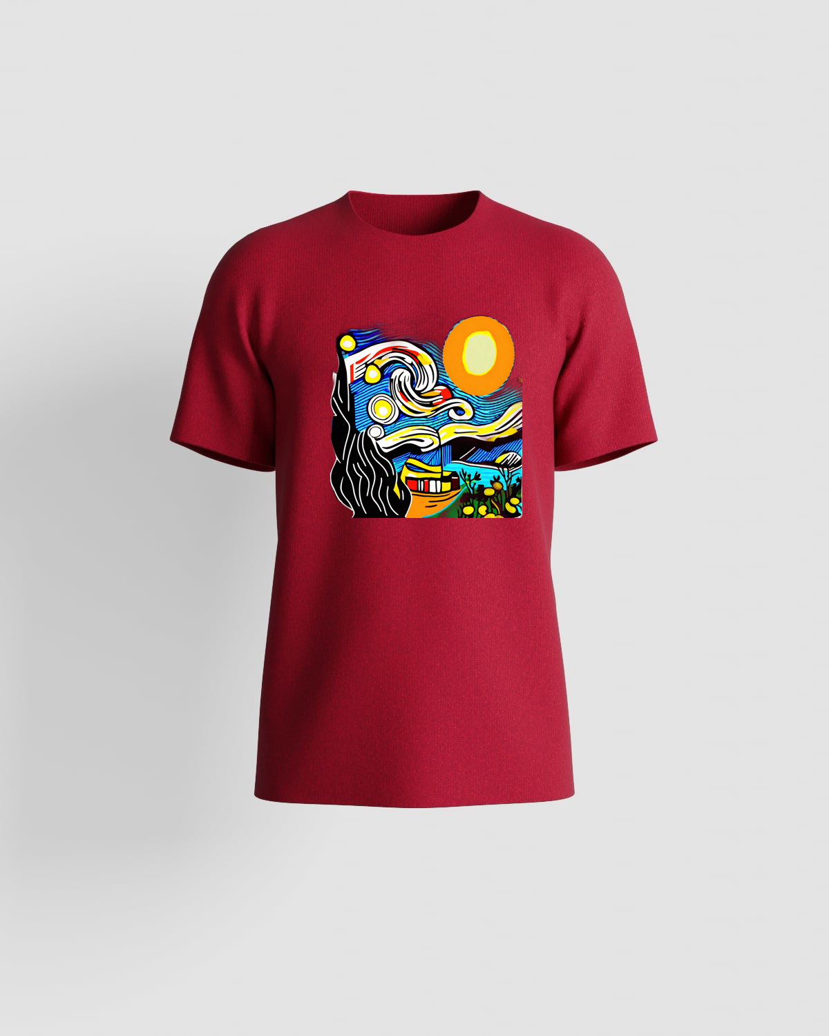T-shirt, customizable, 100% cotton, unisex, Red