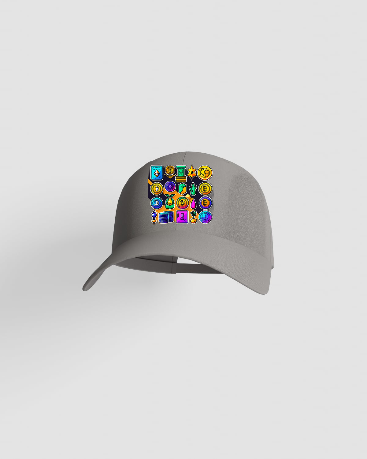 Cap, customizable, 100% cotton, unisex, Grey