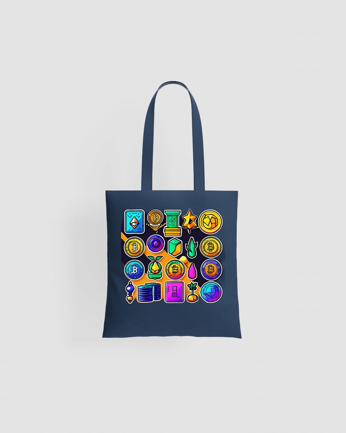 Tote bag, customizable, 100% cotton, unisex, Blue