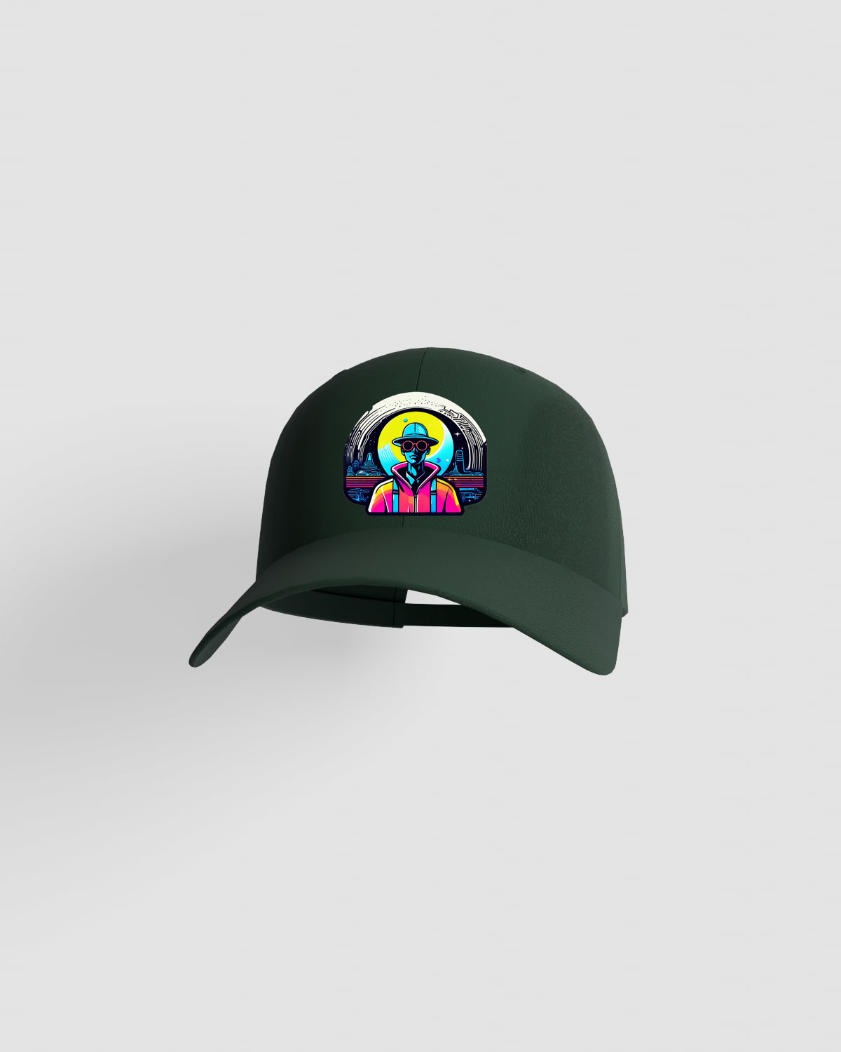 Cap, customizable, 100% cotton, unisex, Green 0