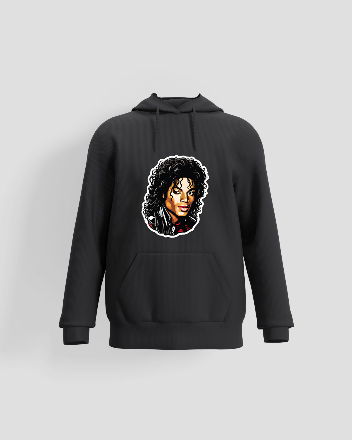 Hoodie, customizable, 80% cotton, Black