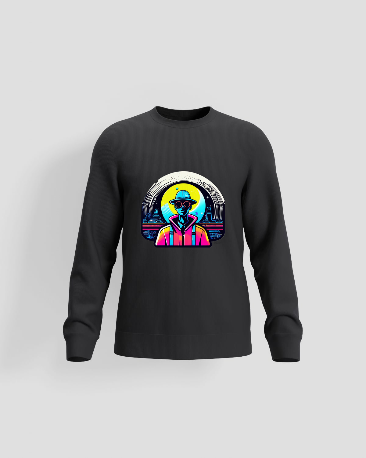 Hoodie, customizable, 80% cotton, Black