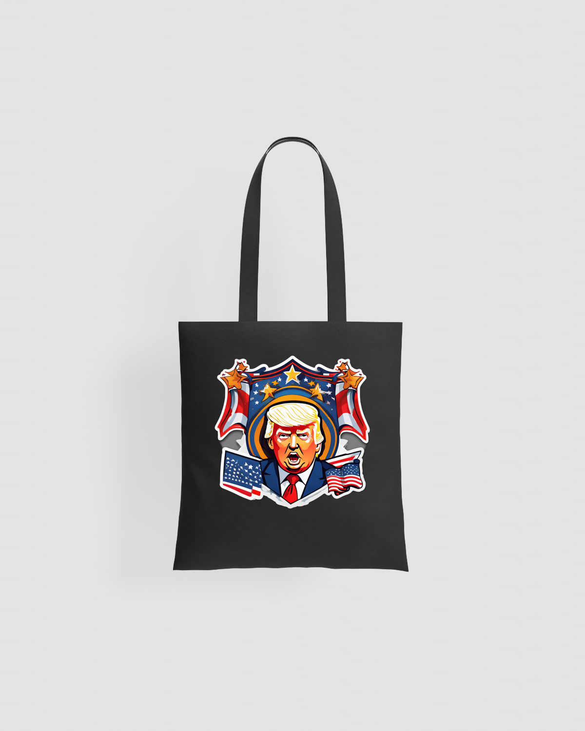 Tote bag, customizable, 100% cotton, unisex, Black