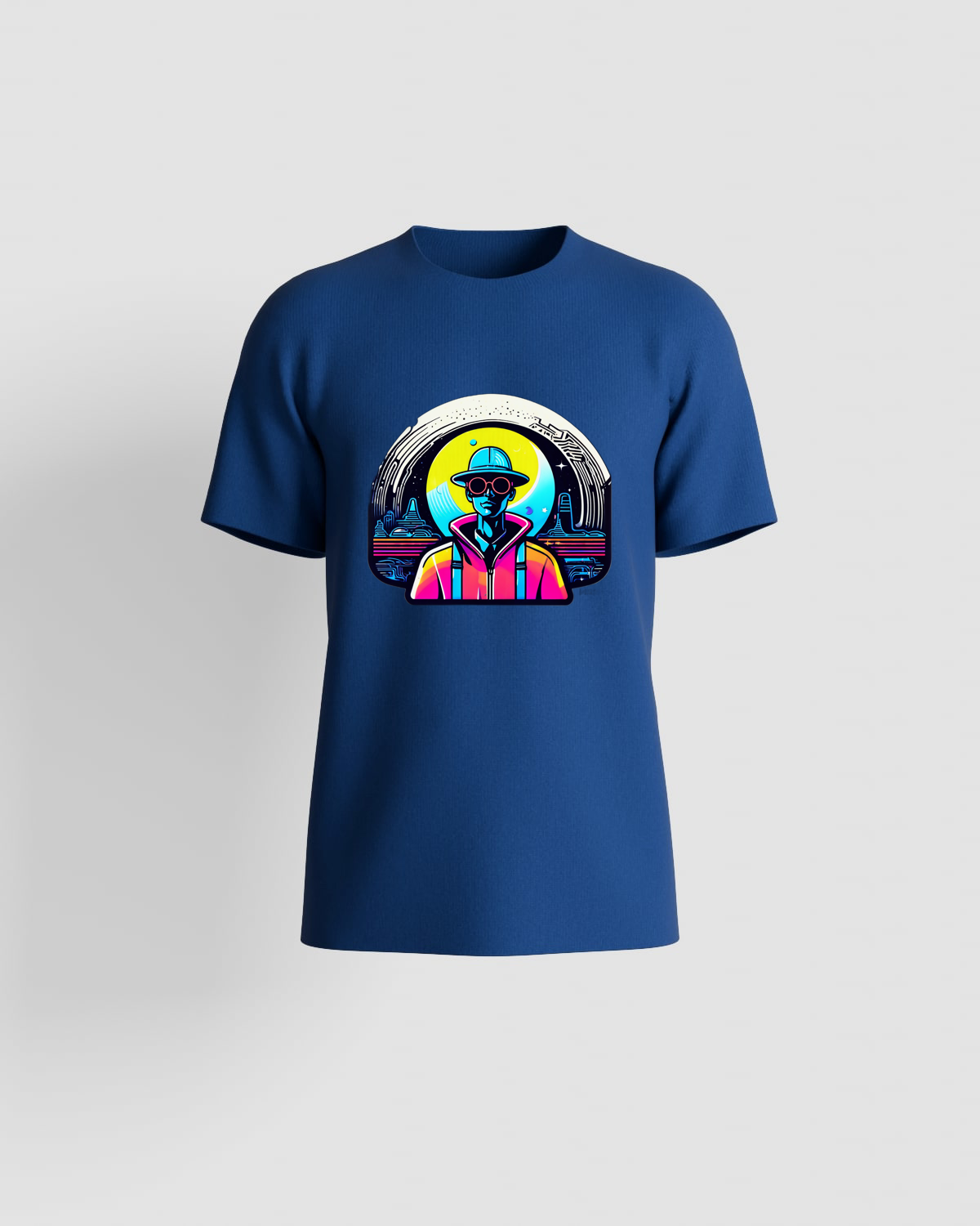 T-shirt, customizable, 100% cotton, unisex, Blue 0