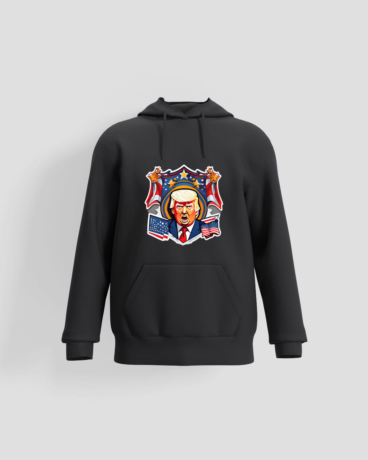 Hoodie, customizable, 80% cotton, Black 0