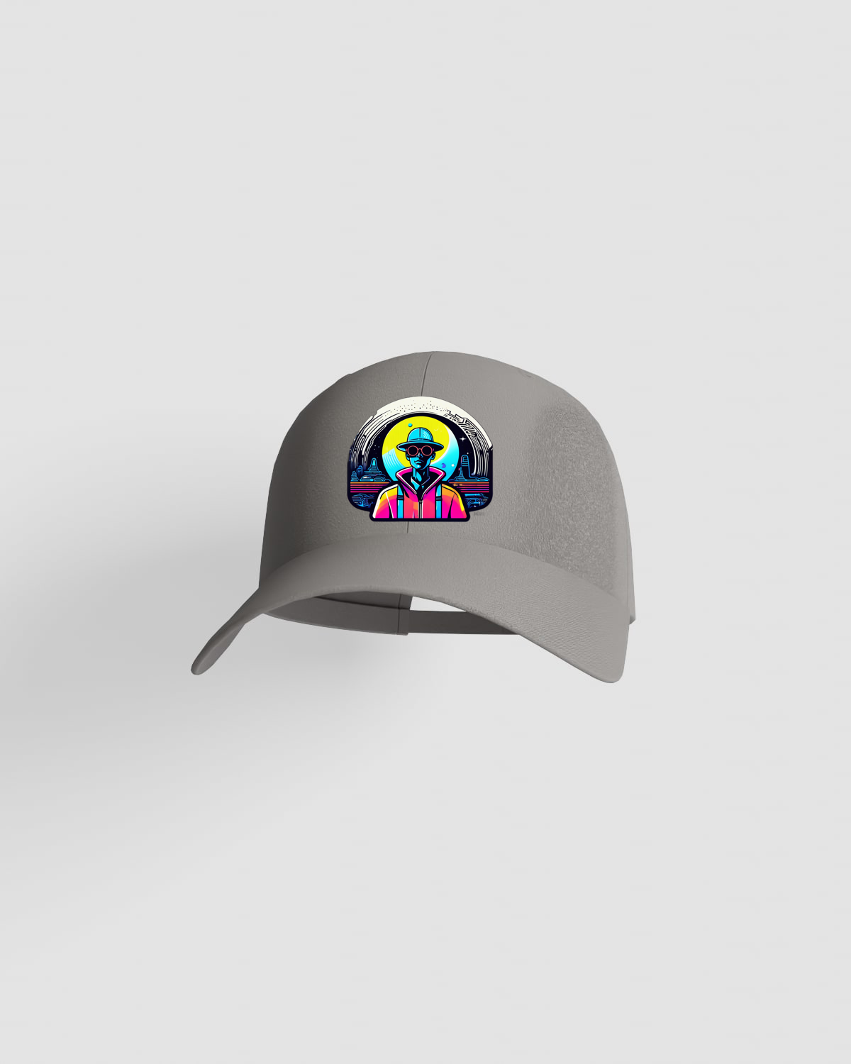 Cap, customizable, 100% cotton, unisex, Grey