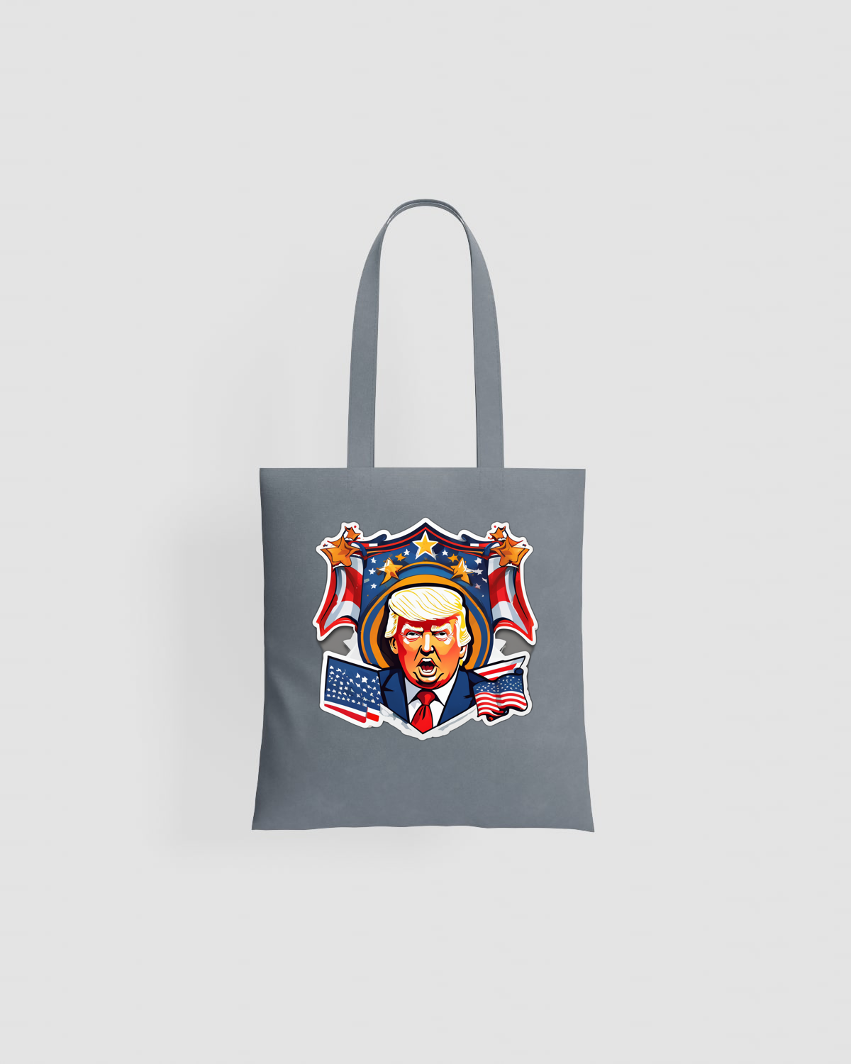 Tote bag, customizable, 100% cotton, unisex, Grey