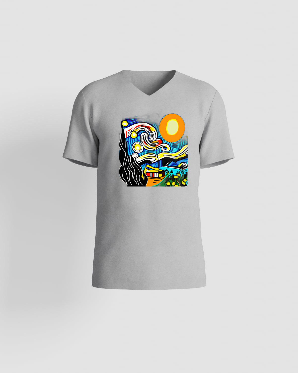 T-shirt, customizable, 100% cotton, unisex, Grey 0