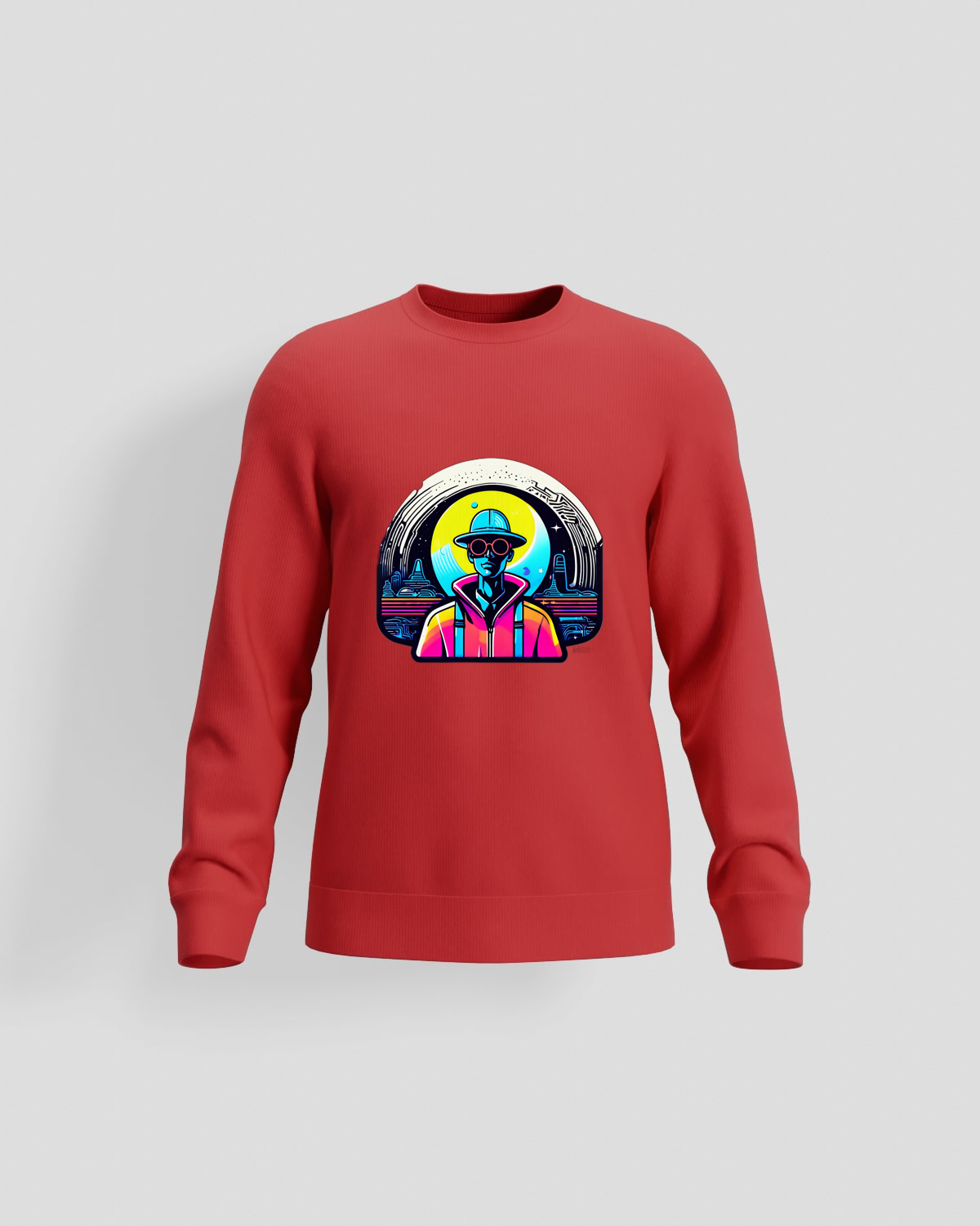 Hoodie, customizable, 80% cotton, Red