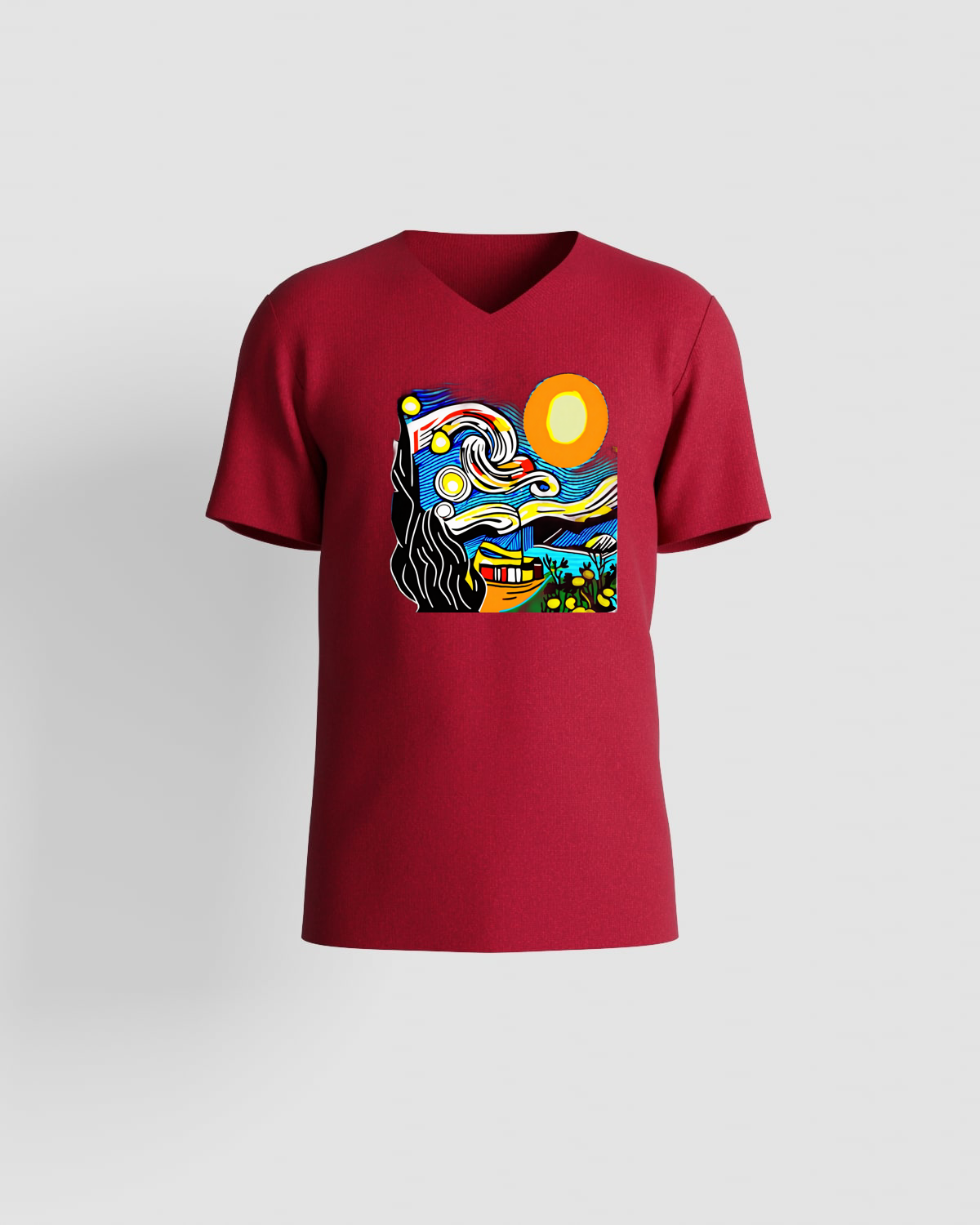 T-shirt, customizable, 100% cotton, unisex, Red 0