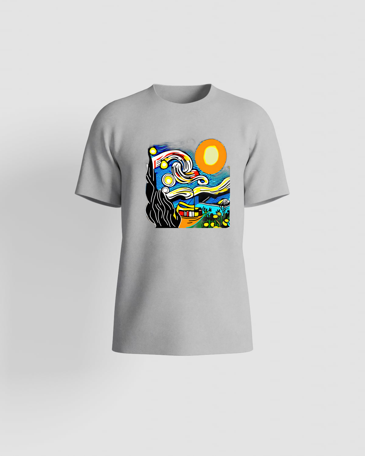 T-shirt, customizable, 100% cotton, unisex, Grey 0