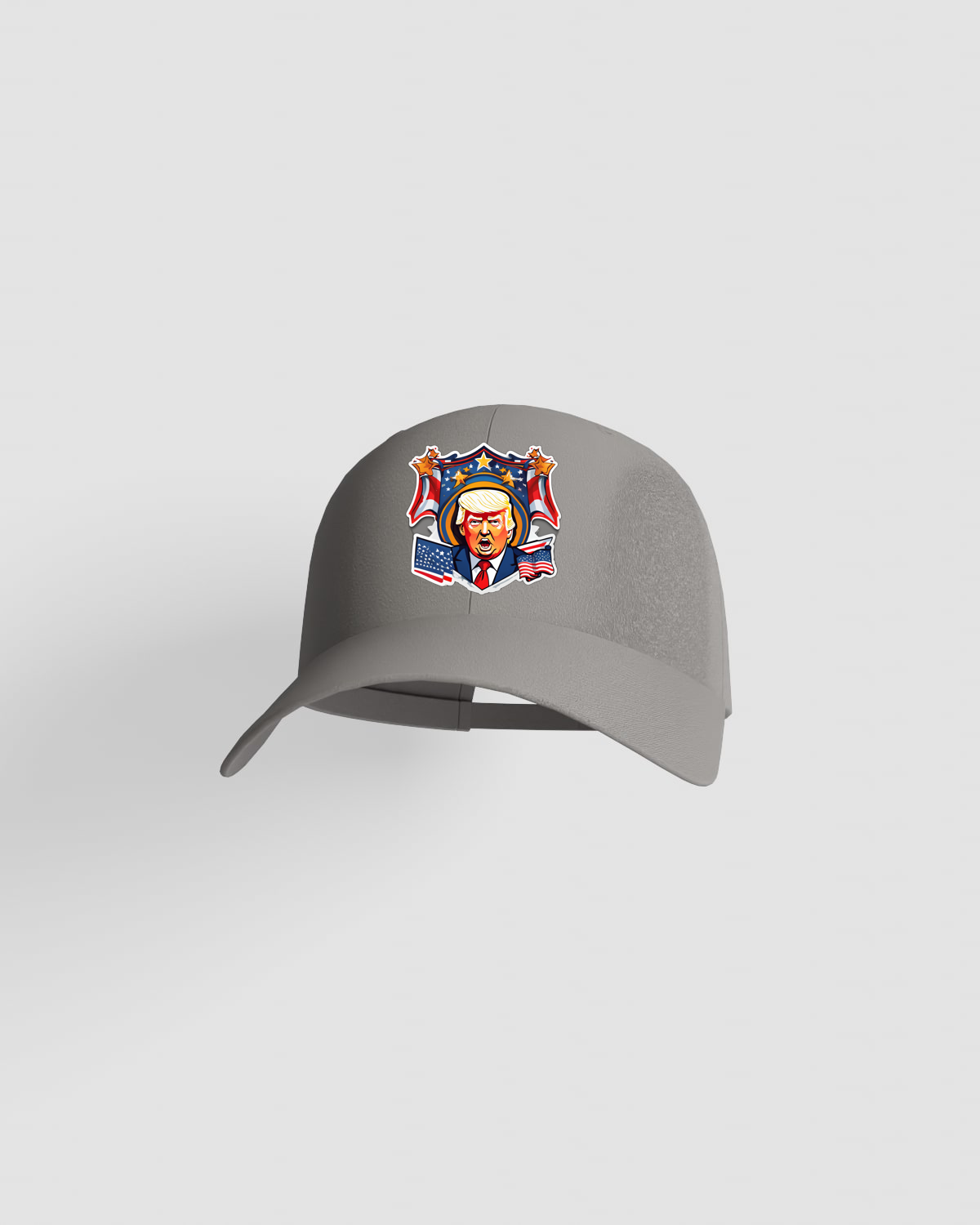 Cap, customizable, 100% cotton, unisex, Grey