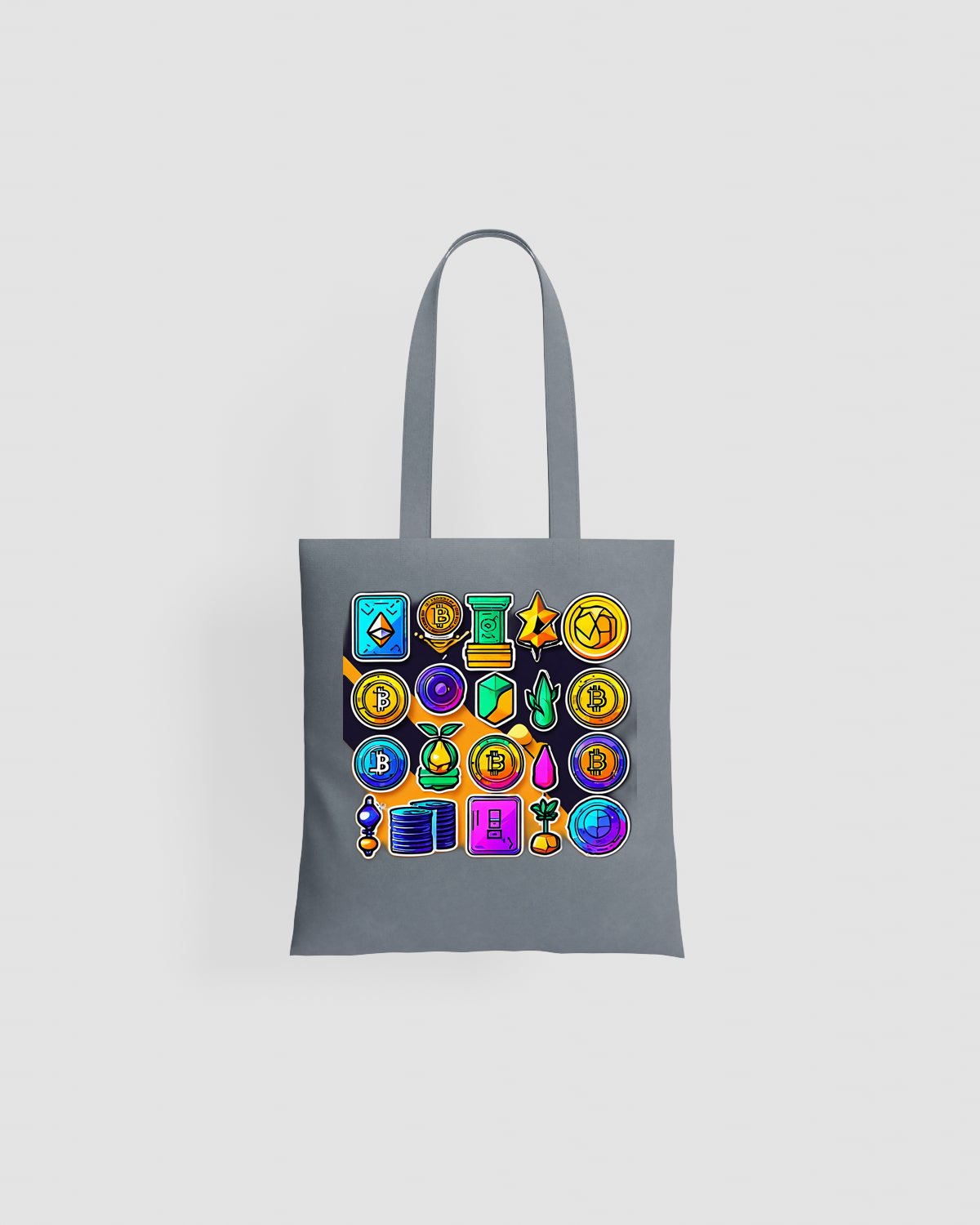Tote bag, customizable, 100% cotton, unisex, Grey