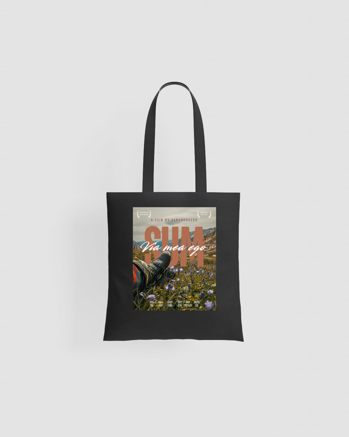 Borse tote: Via mea ego SUM - nero