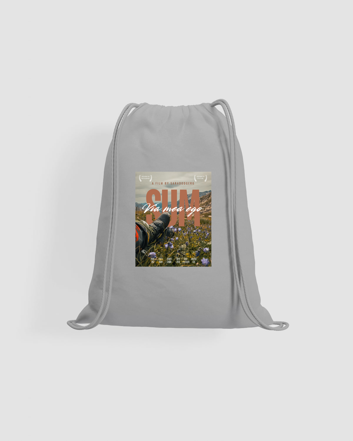 Borsa con cordoncino Alpi Francesi - grigio 0