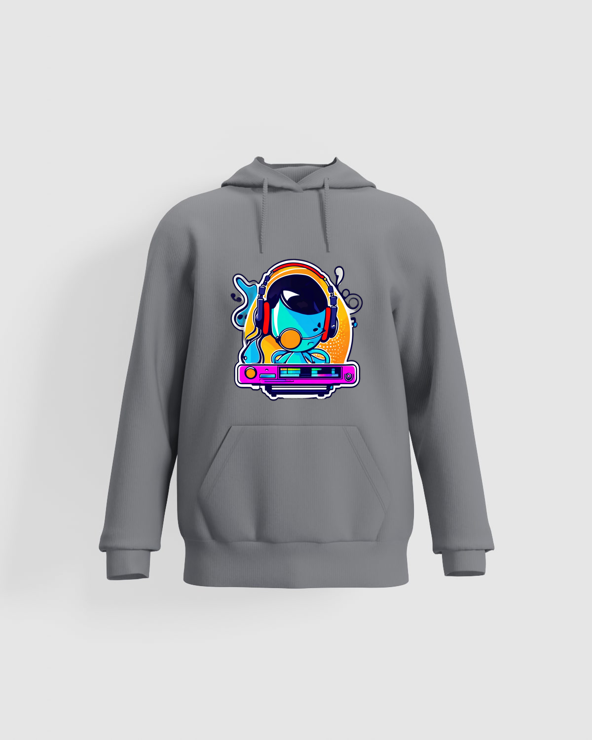 Maglia DJ con cuffie cassette rave 0