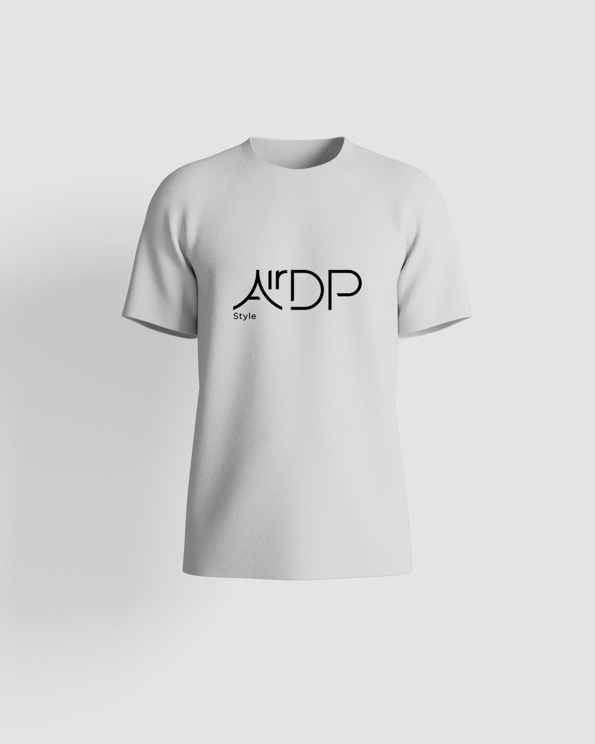 White T-shirt with black logo