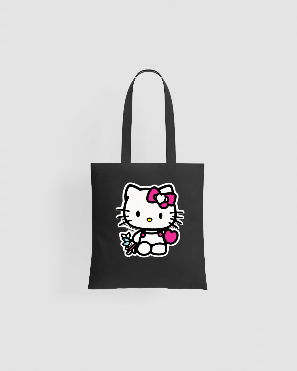 Borsa tote Hello Kitty con farfalla