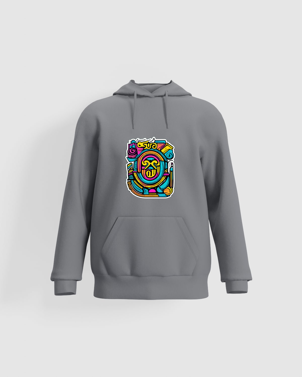 Sweatshirt con orologio e strumenti colorati ispirati ai Maya 0