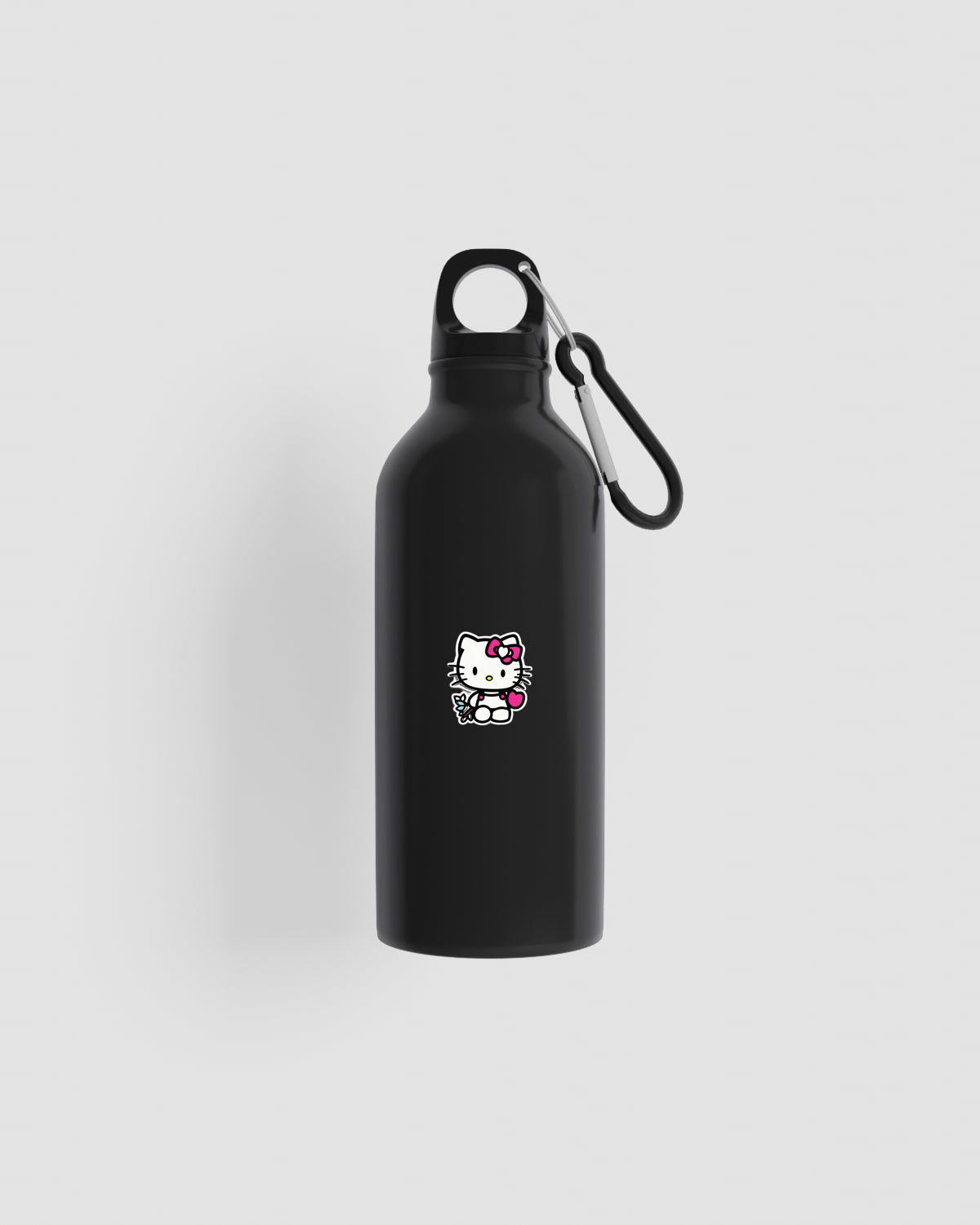 Bottiglia d’acqua con stampa farfalla Hello Kitty