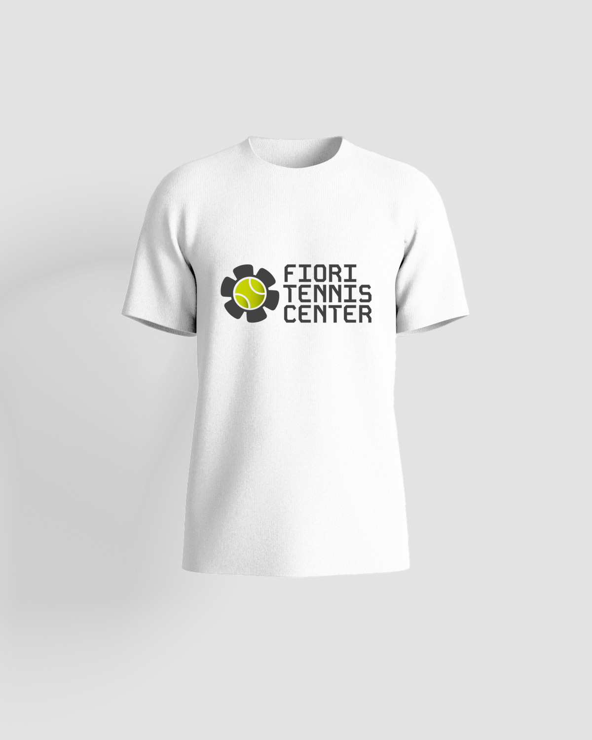 T-shirt premium sfondo bianco e nero con logo 0