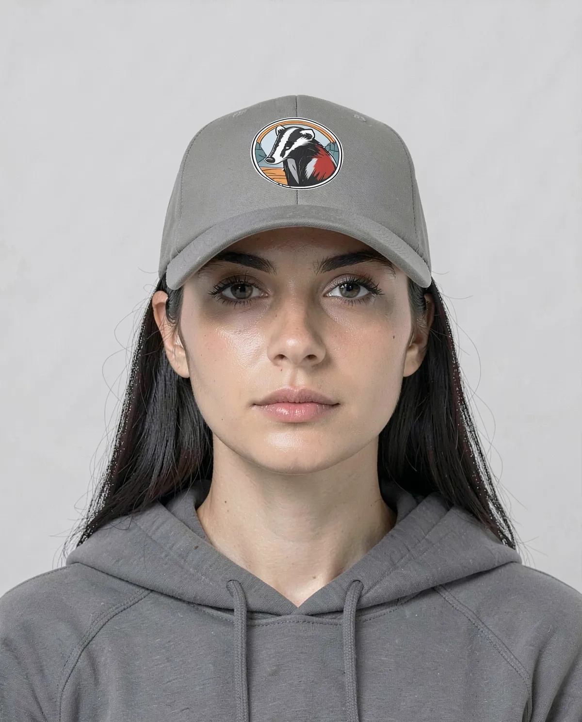 Cappellino di cotone regolabile grigio 0