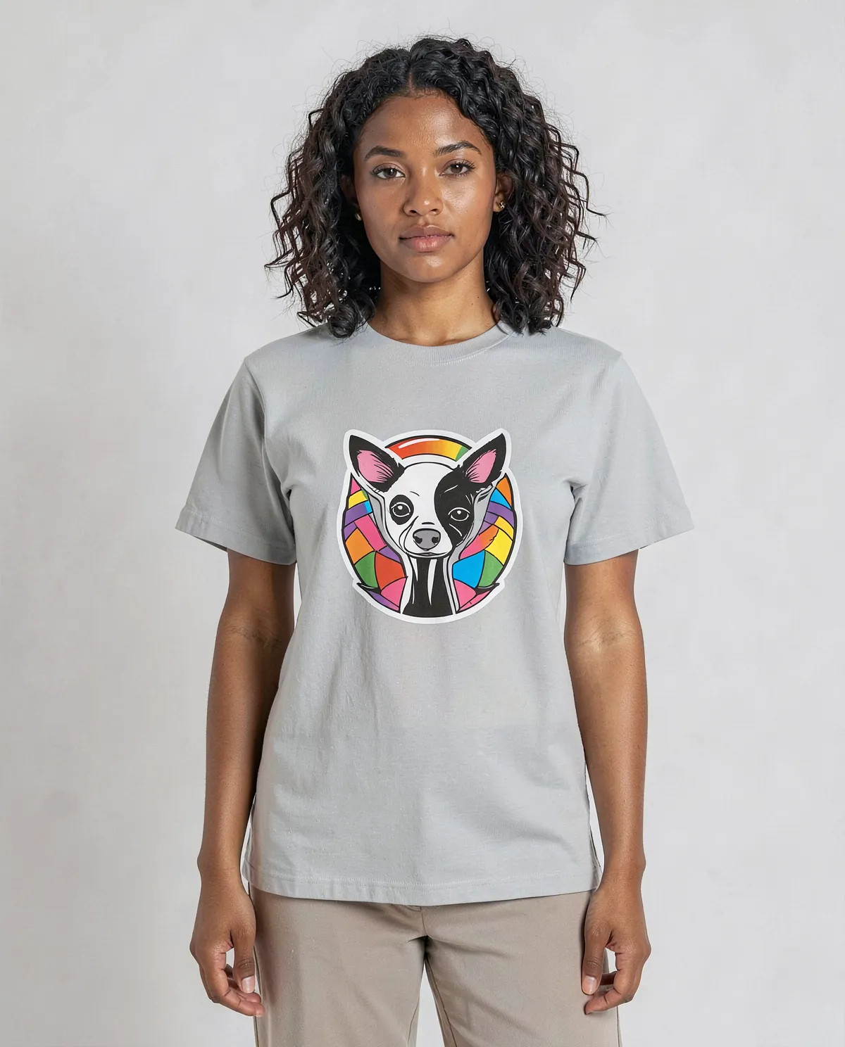 T-Shirt bianca – Superficie liscia pronta per la stampa 0