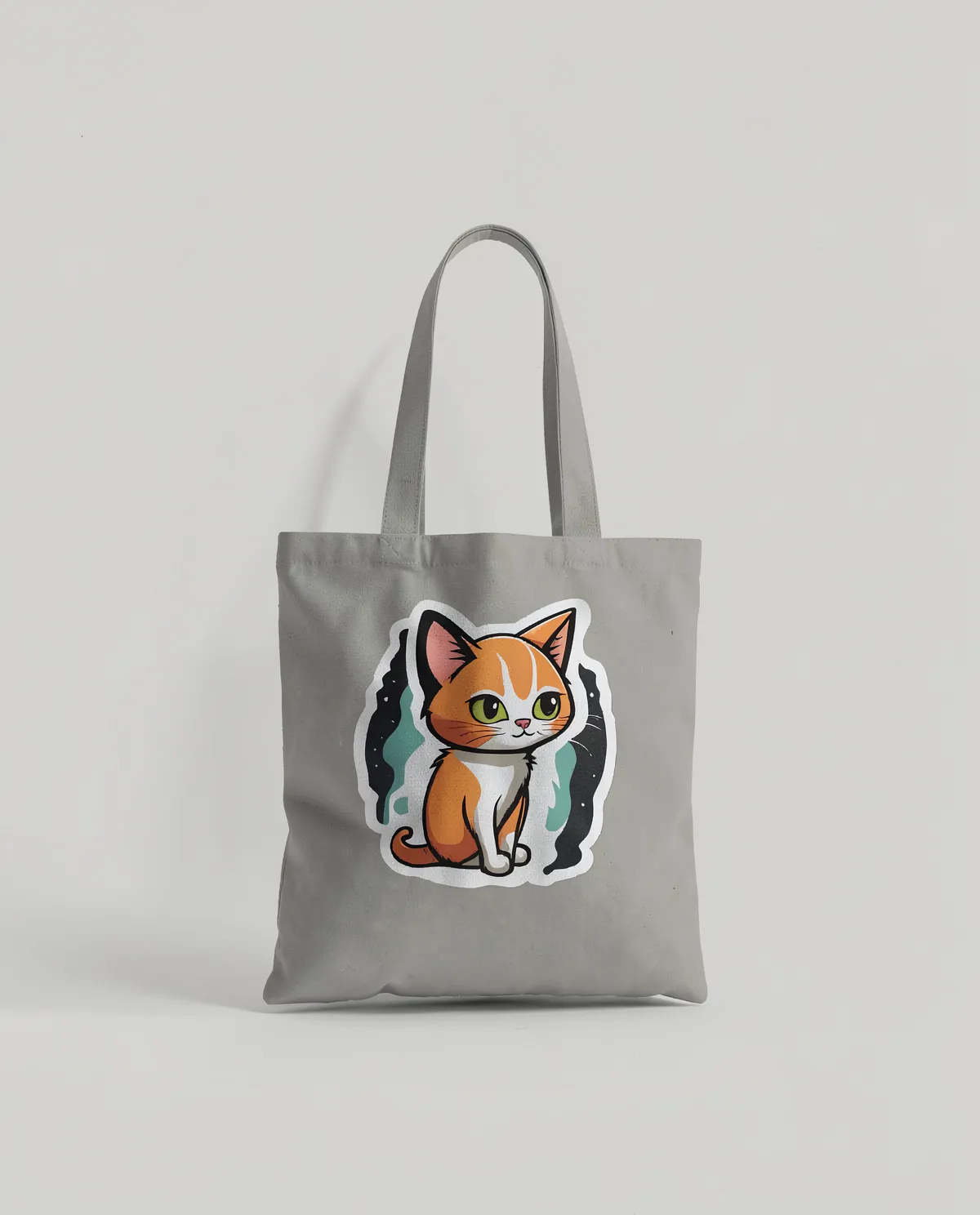 Tote Bag in cotone resistente con manici lunghi – Superficie liscia 0