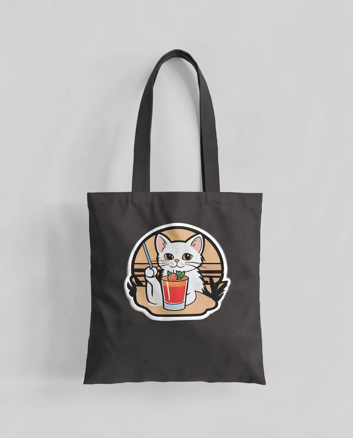 Premium Cotton Tote Bag con Manici Lunghi 0