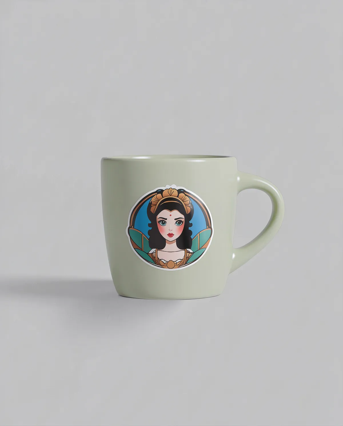 Tazza in ceramica opaca con interno lucido per caldo e freddo