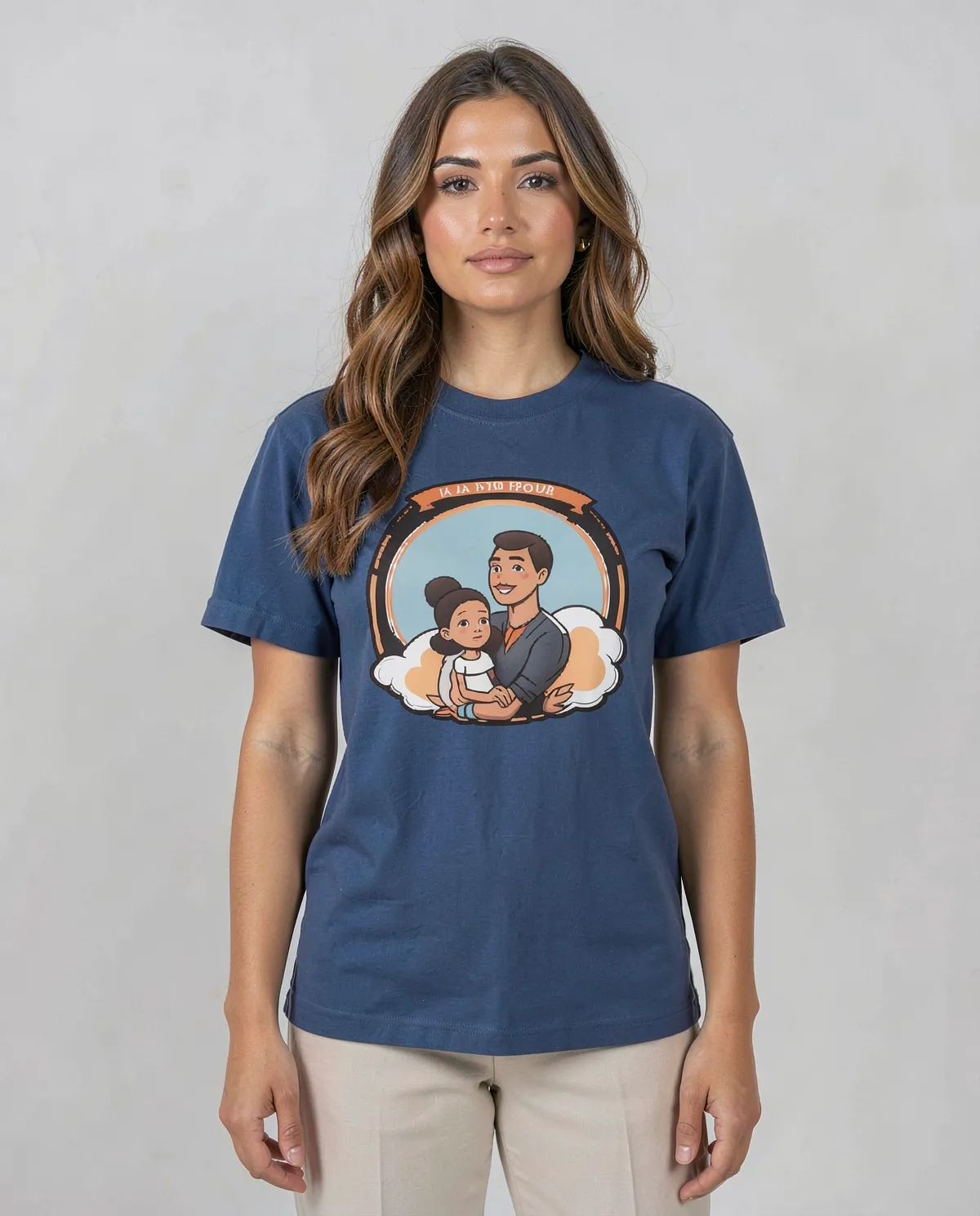 T‑shirt blu – Pronta per la personalizzazione 0