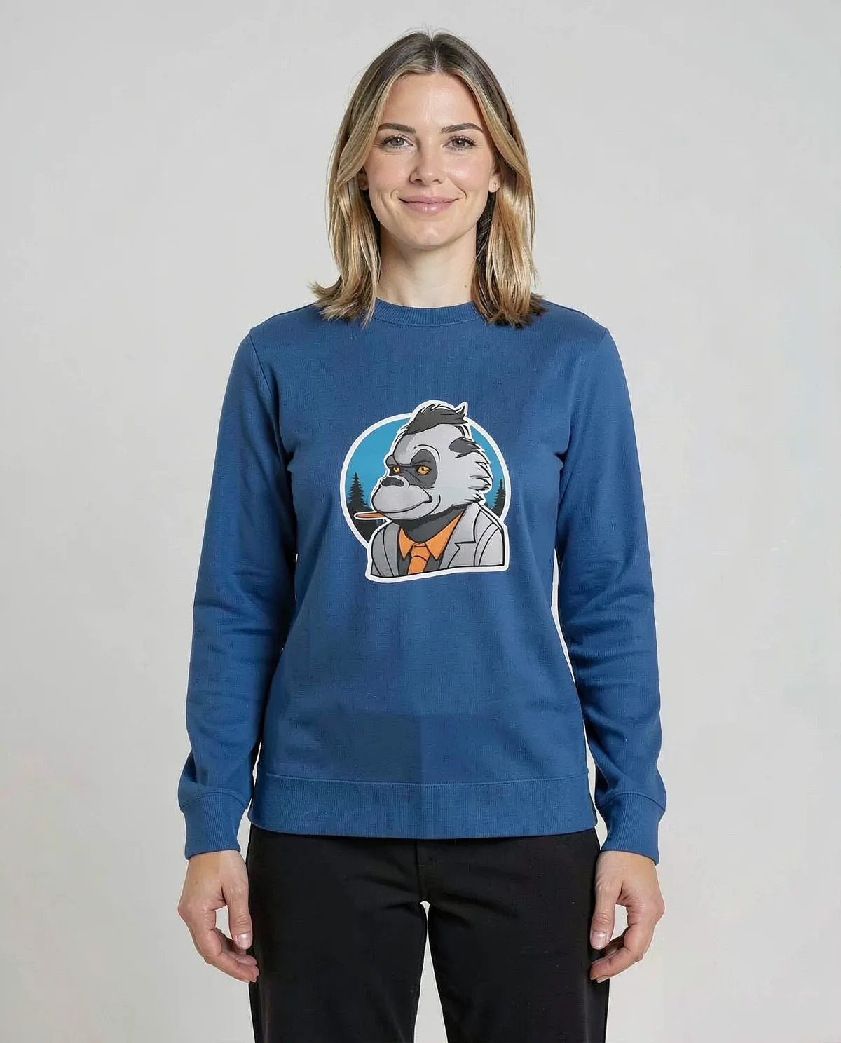 Felpe Blu di Cotone Organico