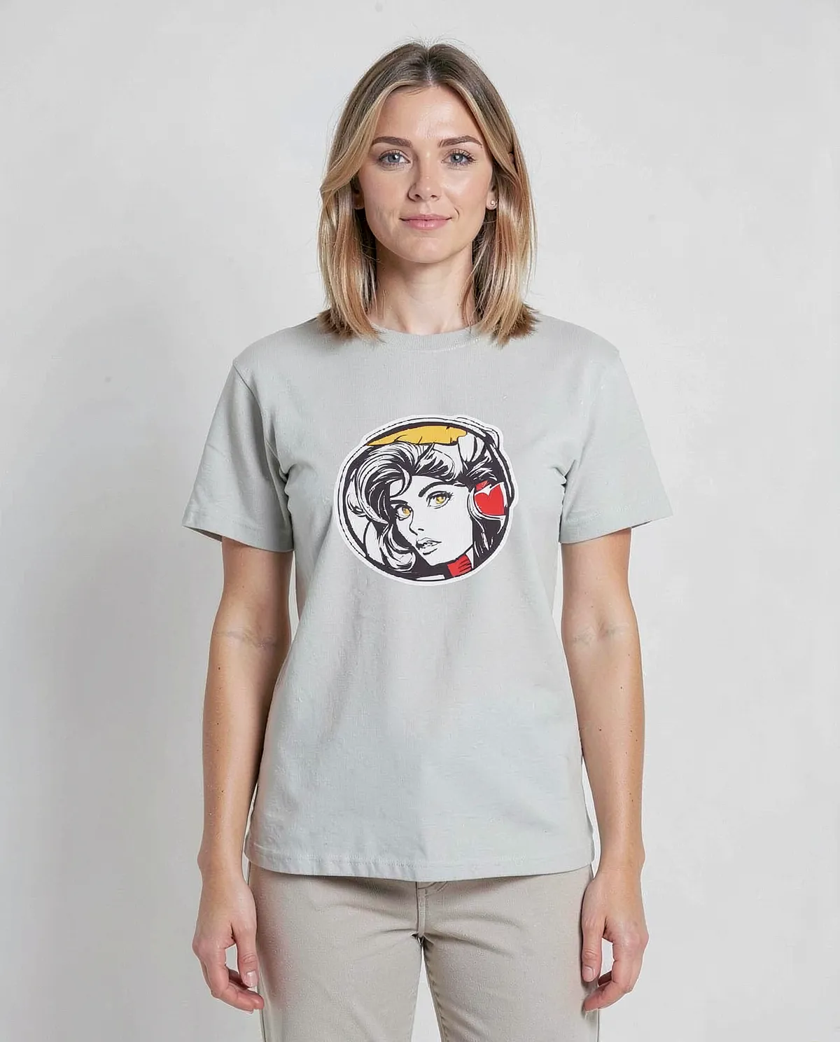 T-shirt bianca – Design pulito e nitido 0