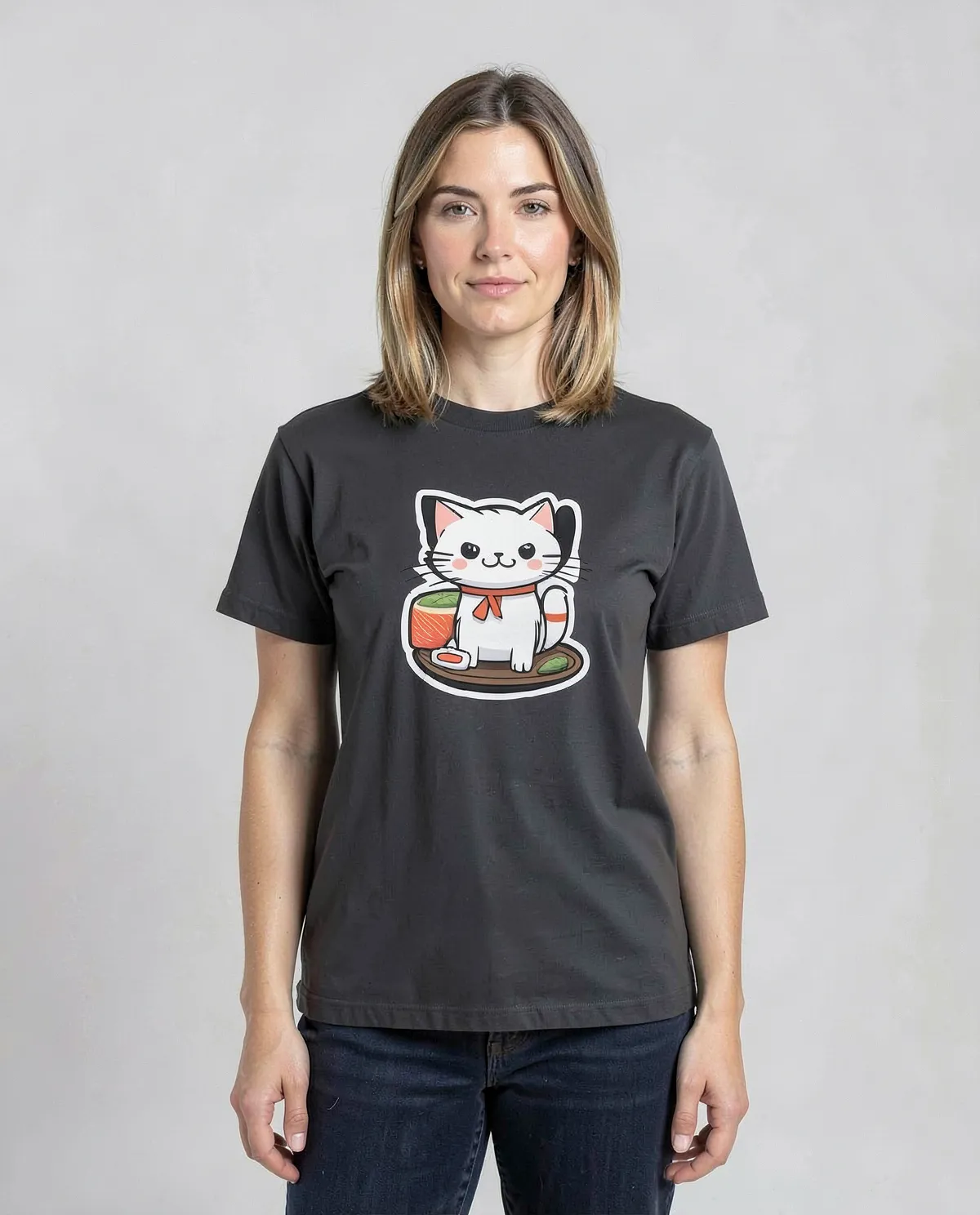T‑shirt nera – Taglio moderno e snello 0