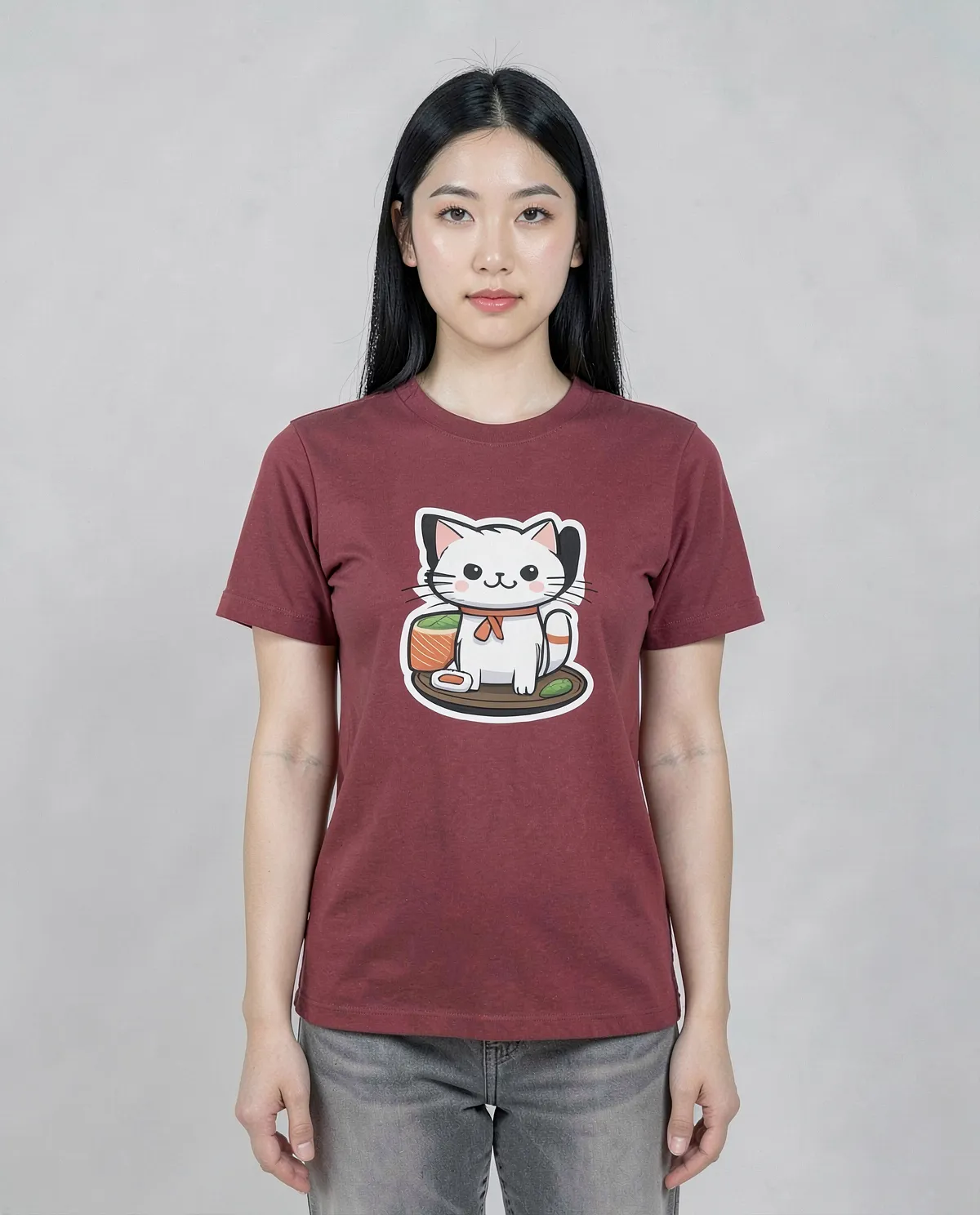 Maglietta rossa – Cotone organico, taglia comoda 0