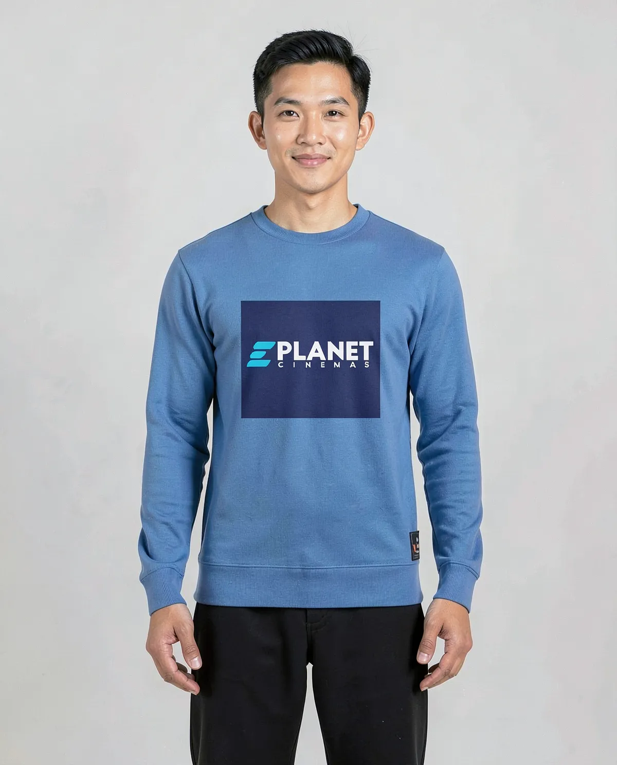 Felpe Unisex Organica Blu con Tessuto a Sfumatura 0