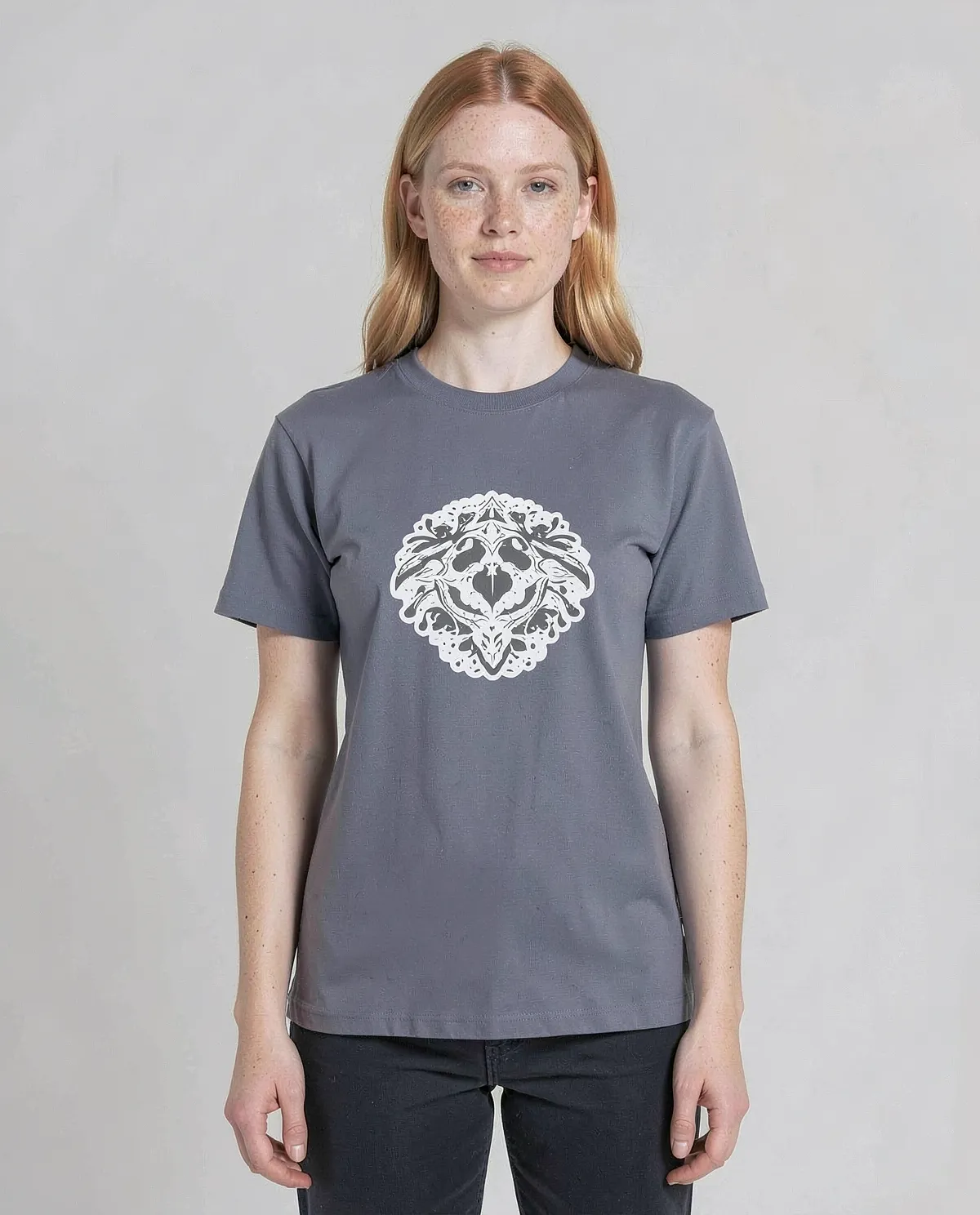 Maglietta Blu Grigio - Cotone organico ecologico 0
