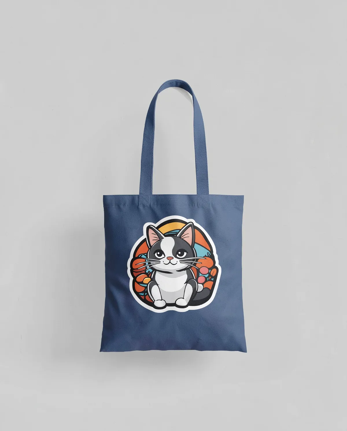 Tote bag personalizzabile 100% cotone Blu